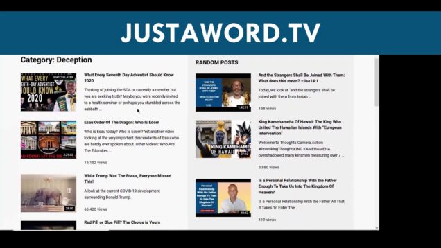 Welcome to Just a Word TV